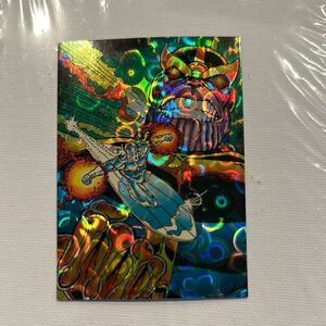 Blue and Gold Trading Cards with Dynamic Patterns silver surfer mint
